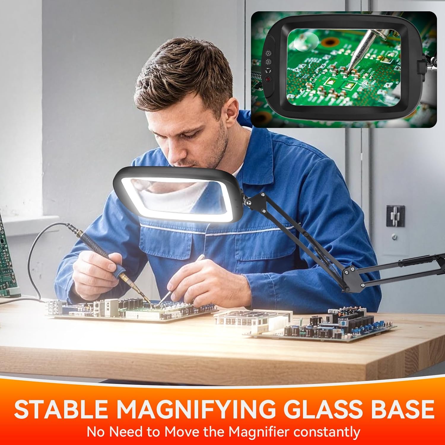 Detalle de Lighted Floor Magnifier, 6-inch