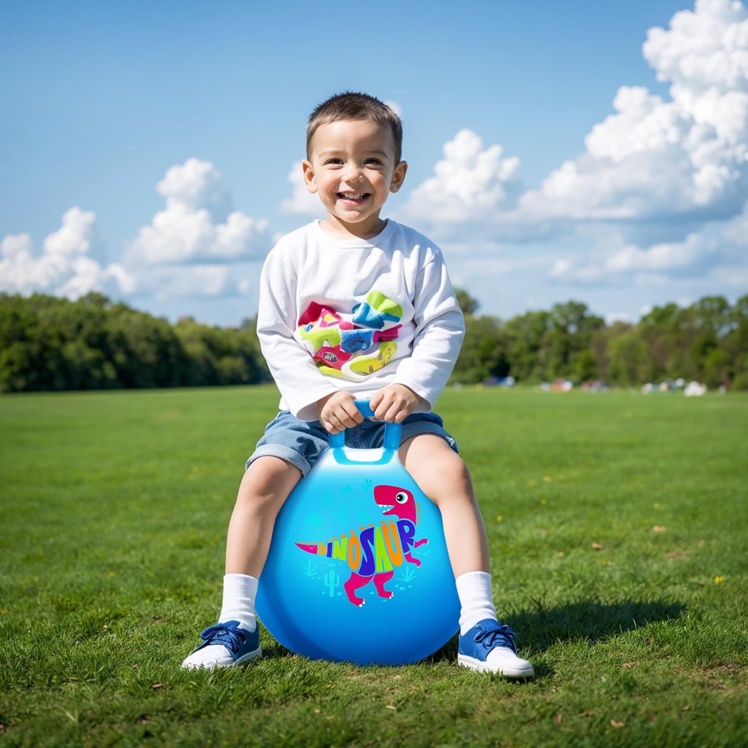 Thumbnail 5 de ZOOJOY 18-Inch Dinosaur Hopper Ball with Handle for Kids