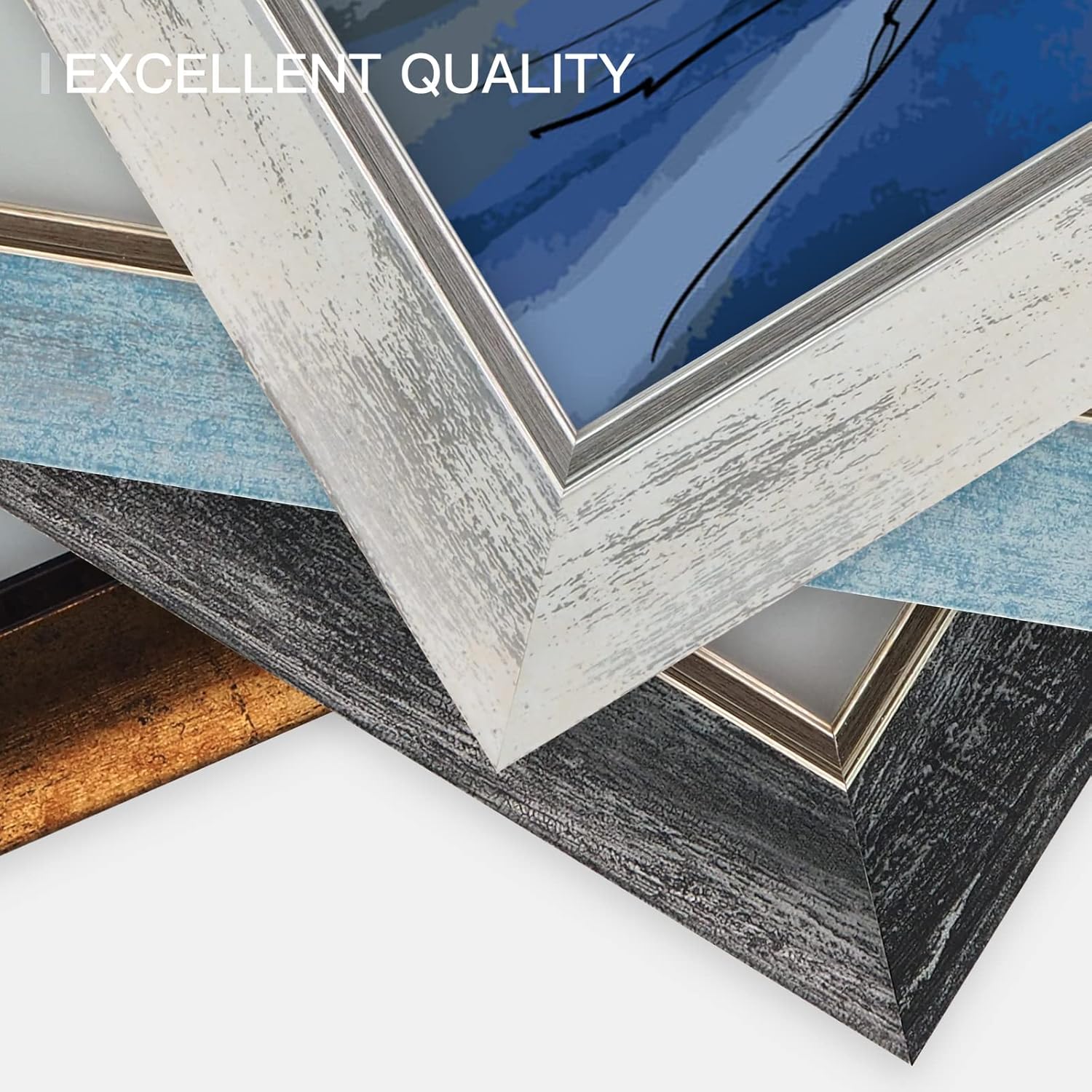 Thumbnail 6 de XUANLUO 8x10 Picture Frames Set of 4 – Rustic Retro 25.4x20.3cm with HD Plastic Cover