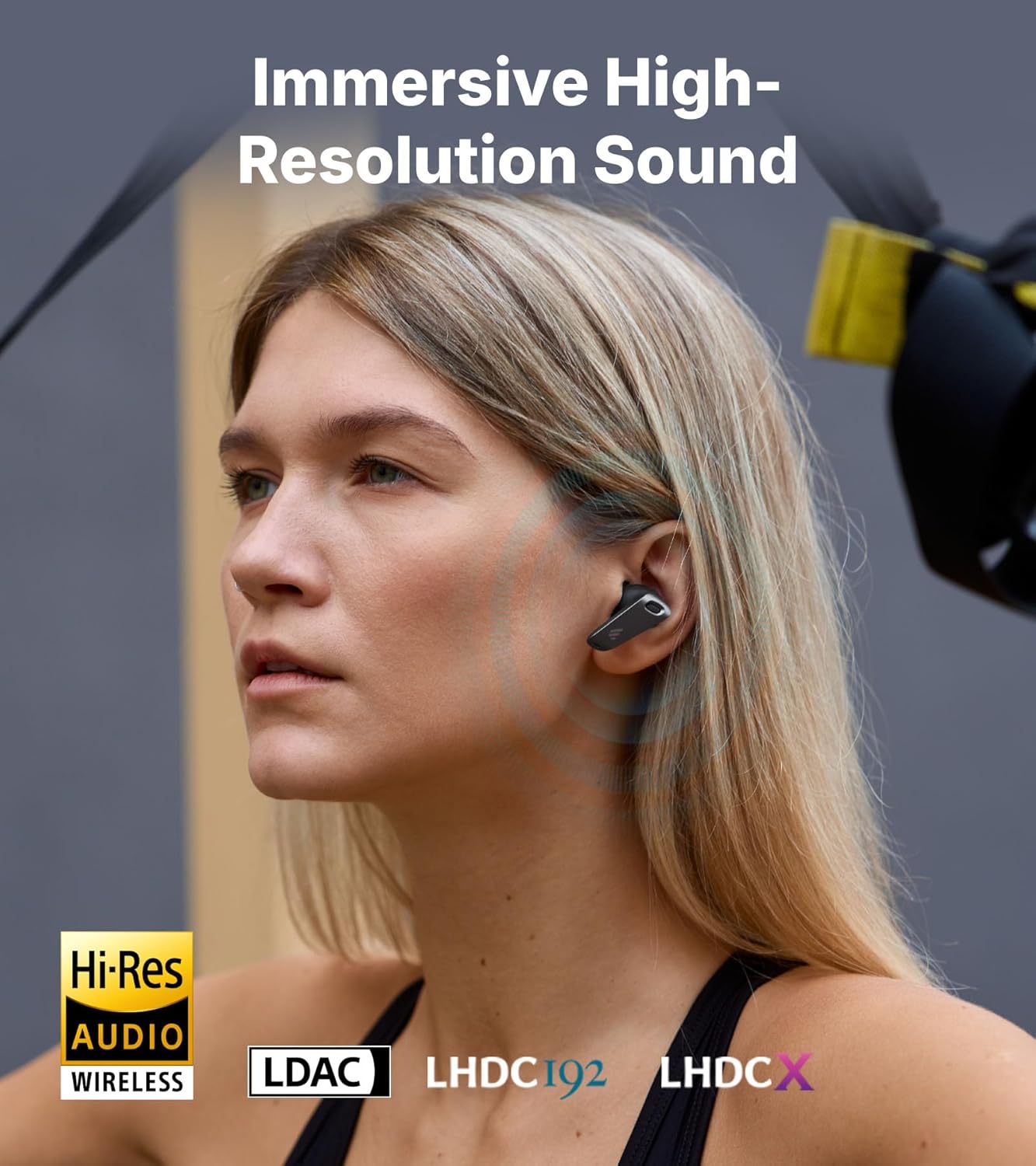 Detalle 2 de Edifier NeoBuds Plus: -48dB Hybrid ANC, Hi-Res Sound, 6‑mic AI Calls