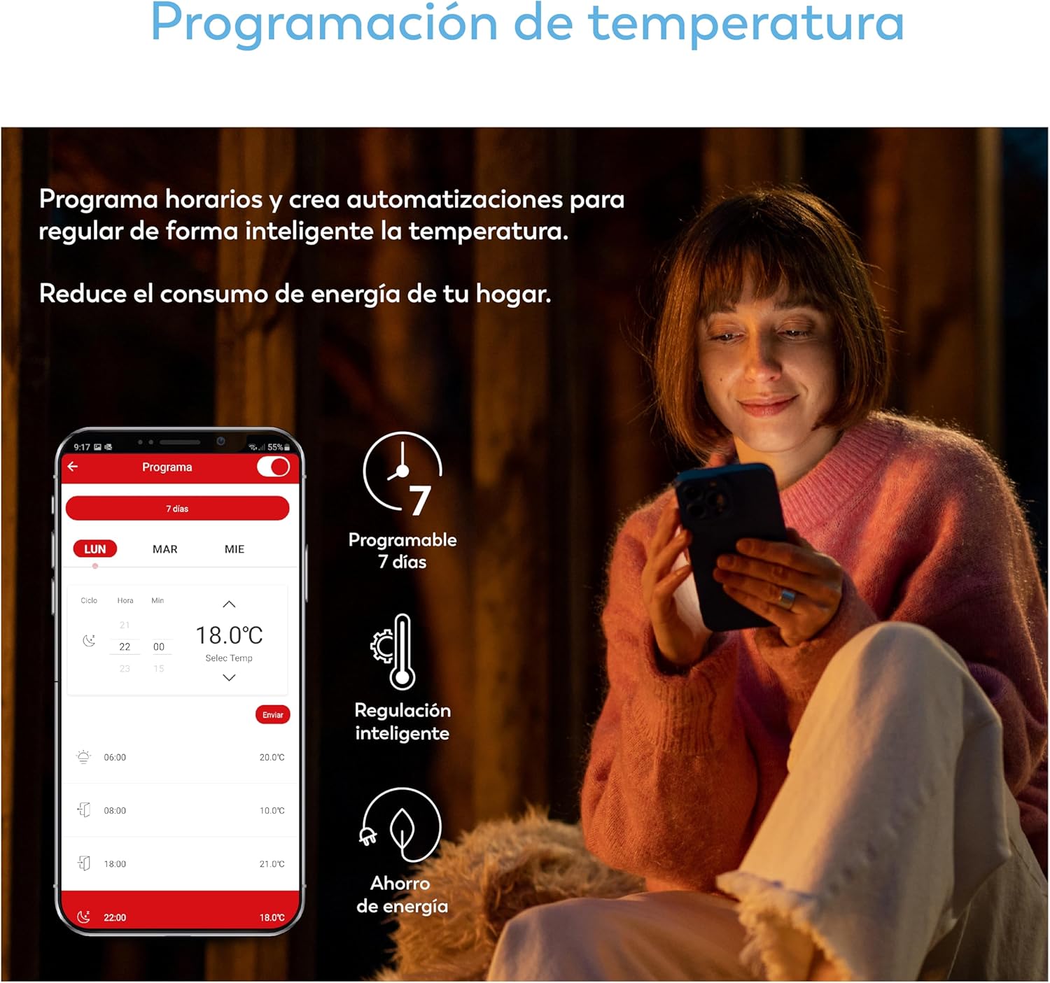 Thumbnail 4 de Garza Smart Termostato inalámbrico programable 2.4 GHz