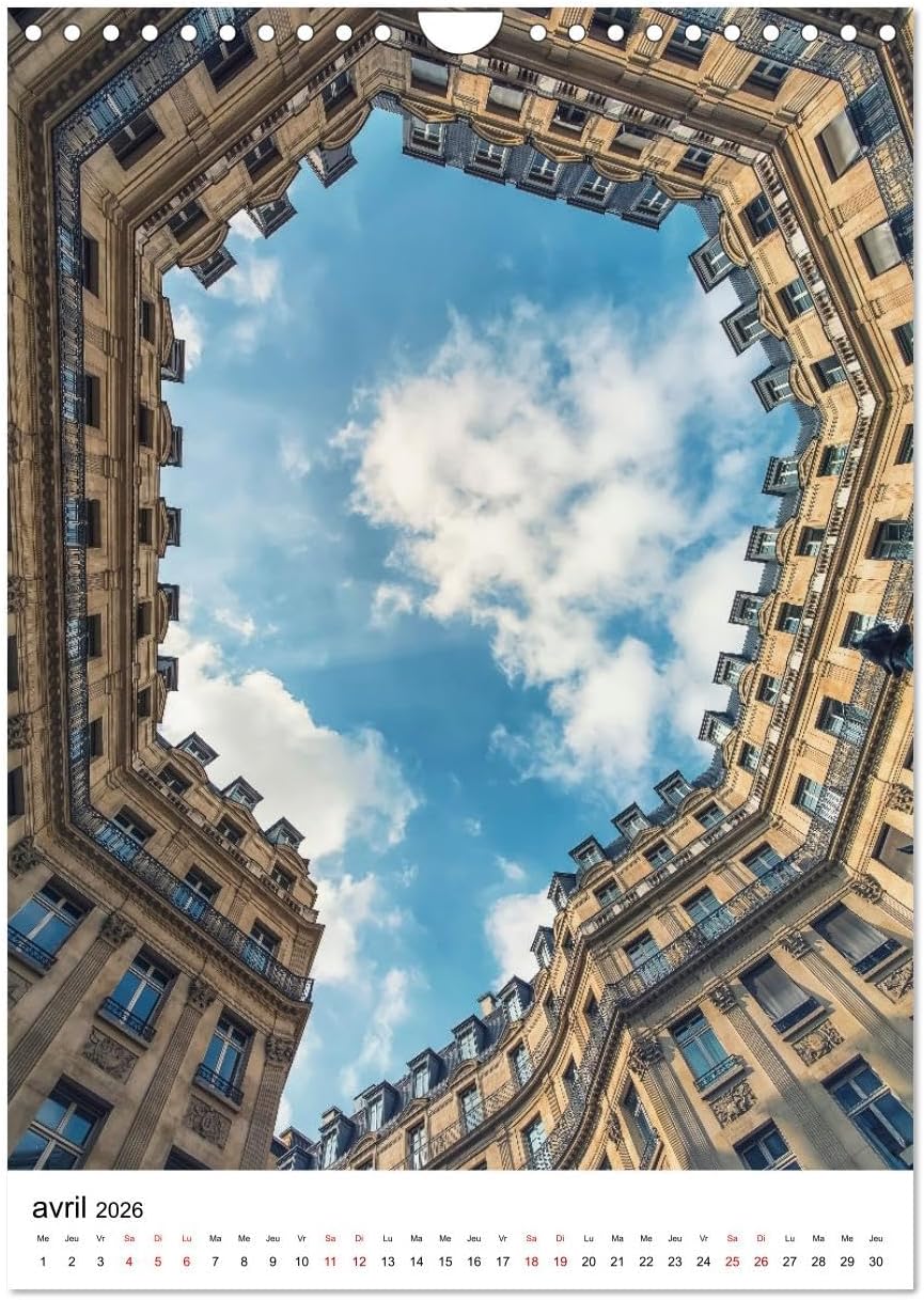 Thumbnail 6 de CALVENDO „Visite de Paris“ Wandkalender 2026 DIN A4 hoch – Fotokalender mit 12 Motiven