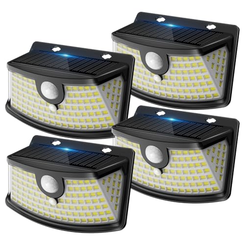 Detalle de Aootek Lampe Solaire Extérieur Jardin Murale – Lot de 4, 120 LEDs, IP65