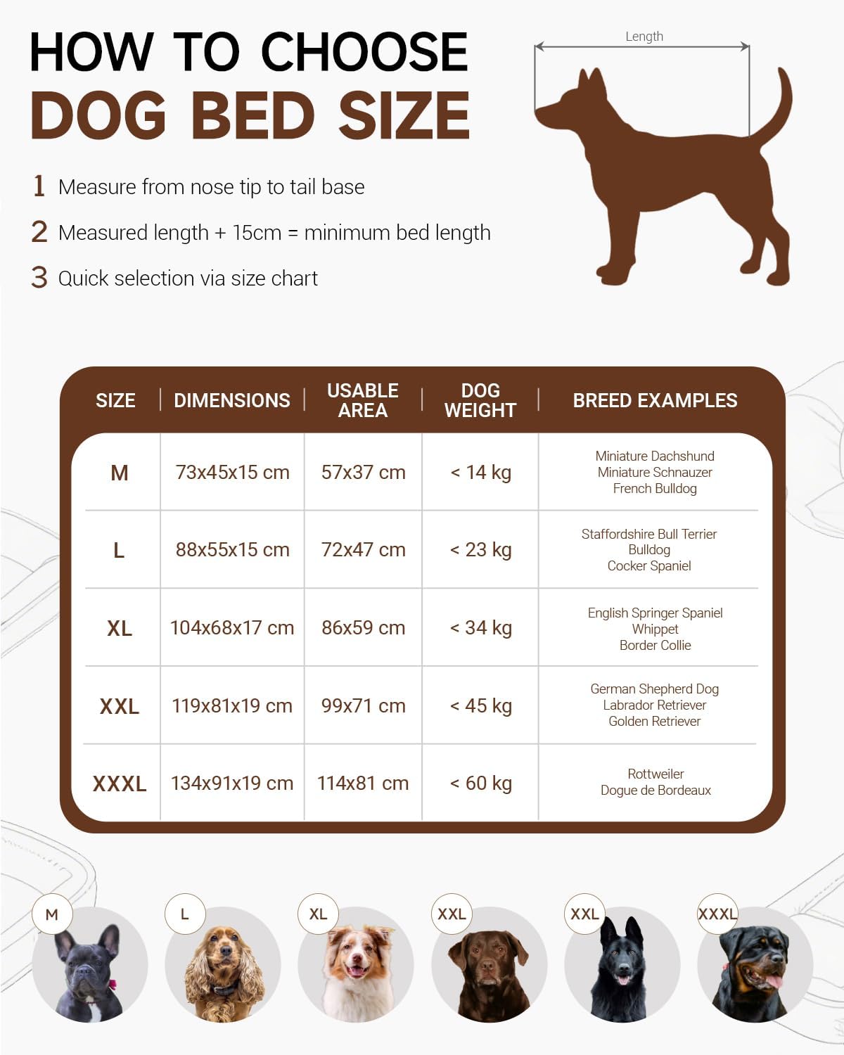 Detalle 2 de KSIIA Extra Large Dog Bed: Waterproof Orthopaedic U‑Shaped Sofa for Large Dogs (XL) 104x68x17cm