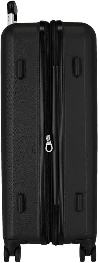 Detalle de Reebok Roxbury Set Valigia Nero 55/70 cm ABS Rigido con Chiusura TSA Integrata – 119,4 L