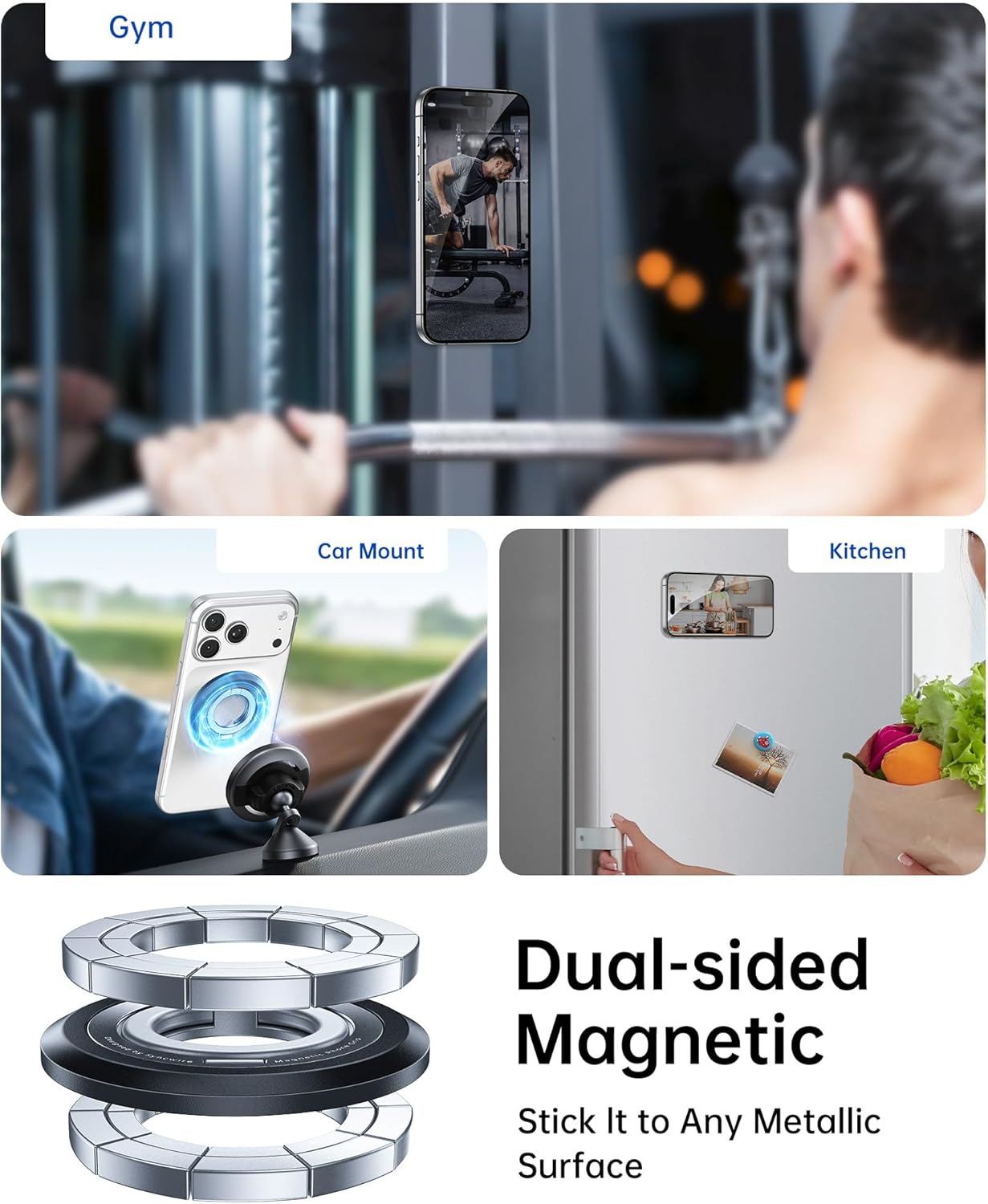 Thumbnail 4 de Syncwire MagSafe Phone Grip (360° Magnetic Ring Holder with Kickstand)