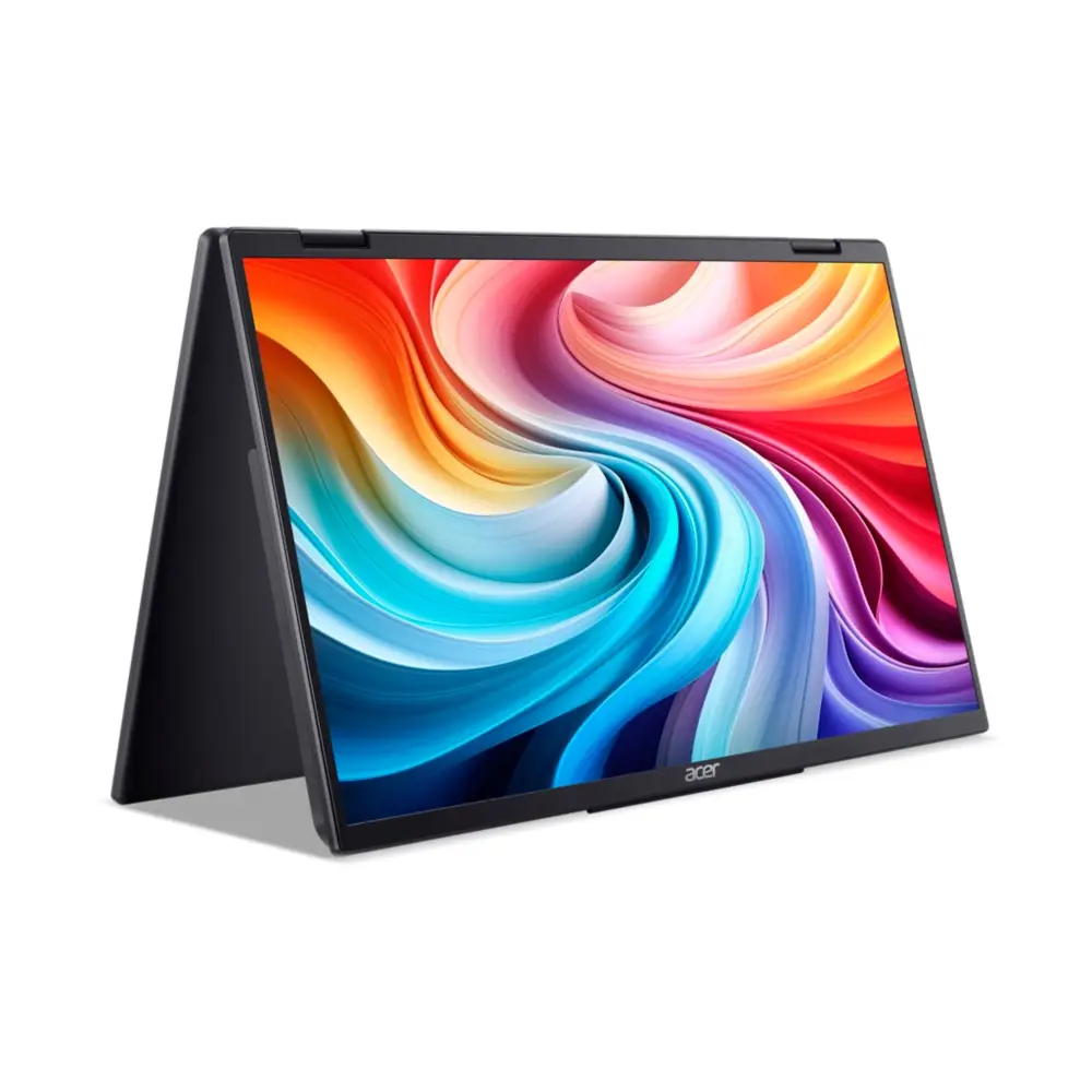 Detalle de Acer PD3 PD163Q monitor portátil doble pantalla desplegable de 13,3" negro