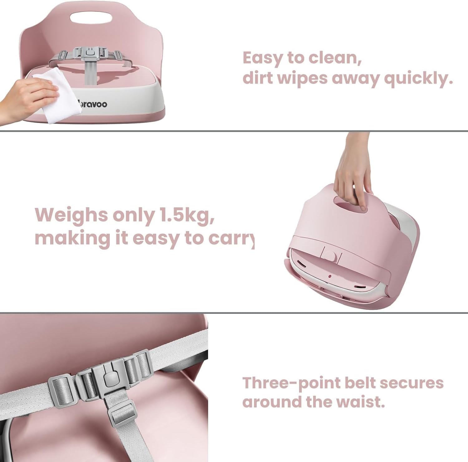 Thumbnail 4 de Portable booster seat 3-point harness 1.5kg