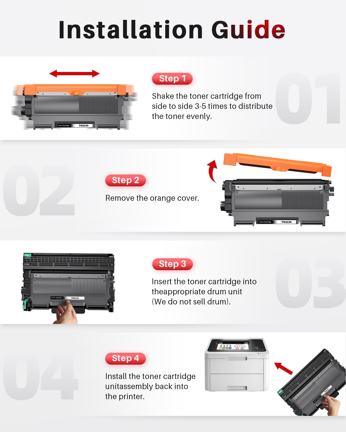 Thumbnail 5 de Halloya TN2220 Toner 2Ă—2600 Seiten đź–¨
