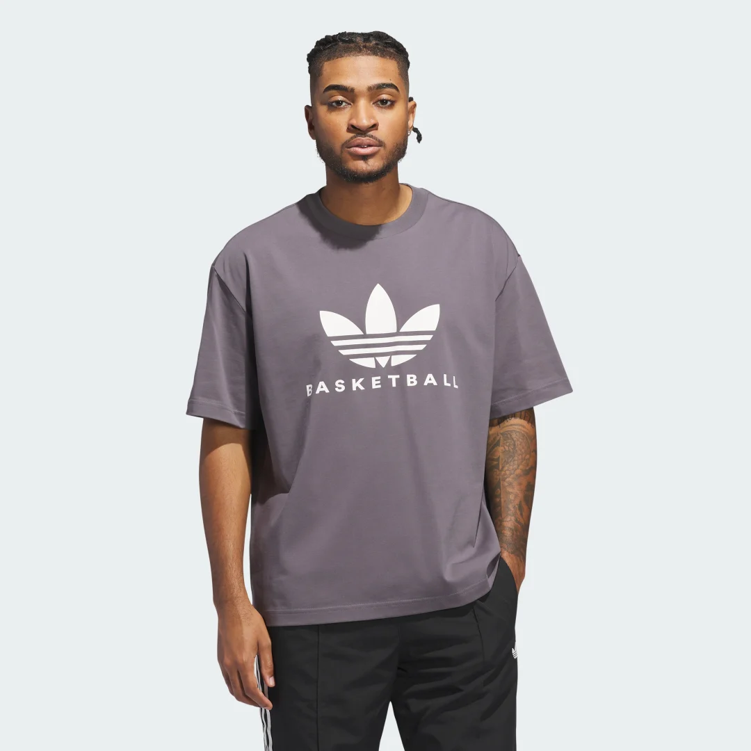 Thumbnail 2 de Camiseta de baloncesto Originals Courtside de Adidas – Gris