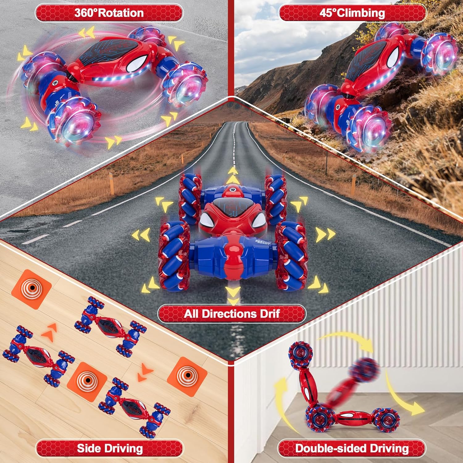 Detalle 2 de Ltteaoy Macchina Telecomandata Spider per Bambini 60 min