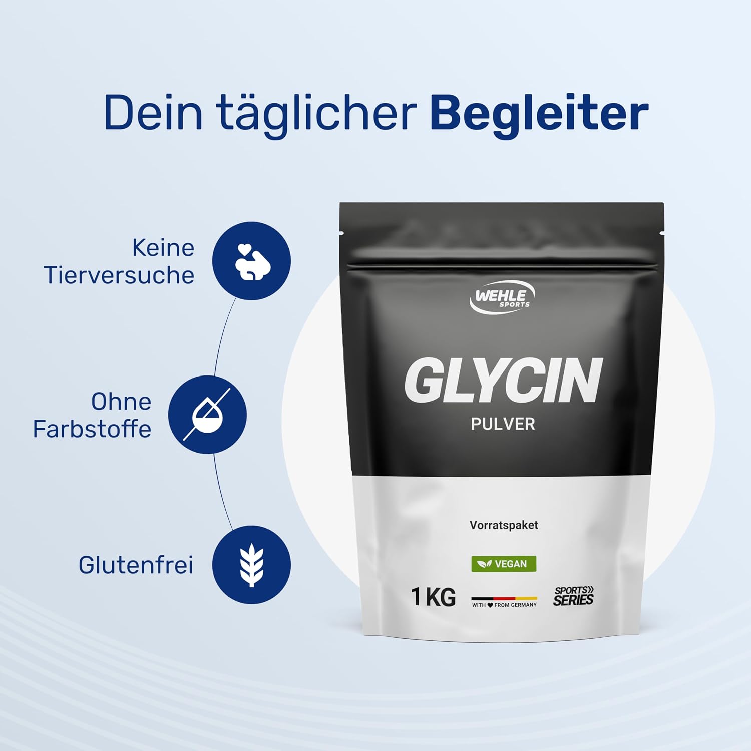 Detalle 2 de Glycin Pulver 1000g vegan 🍵