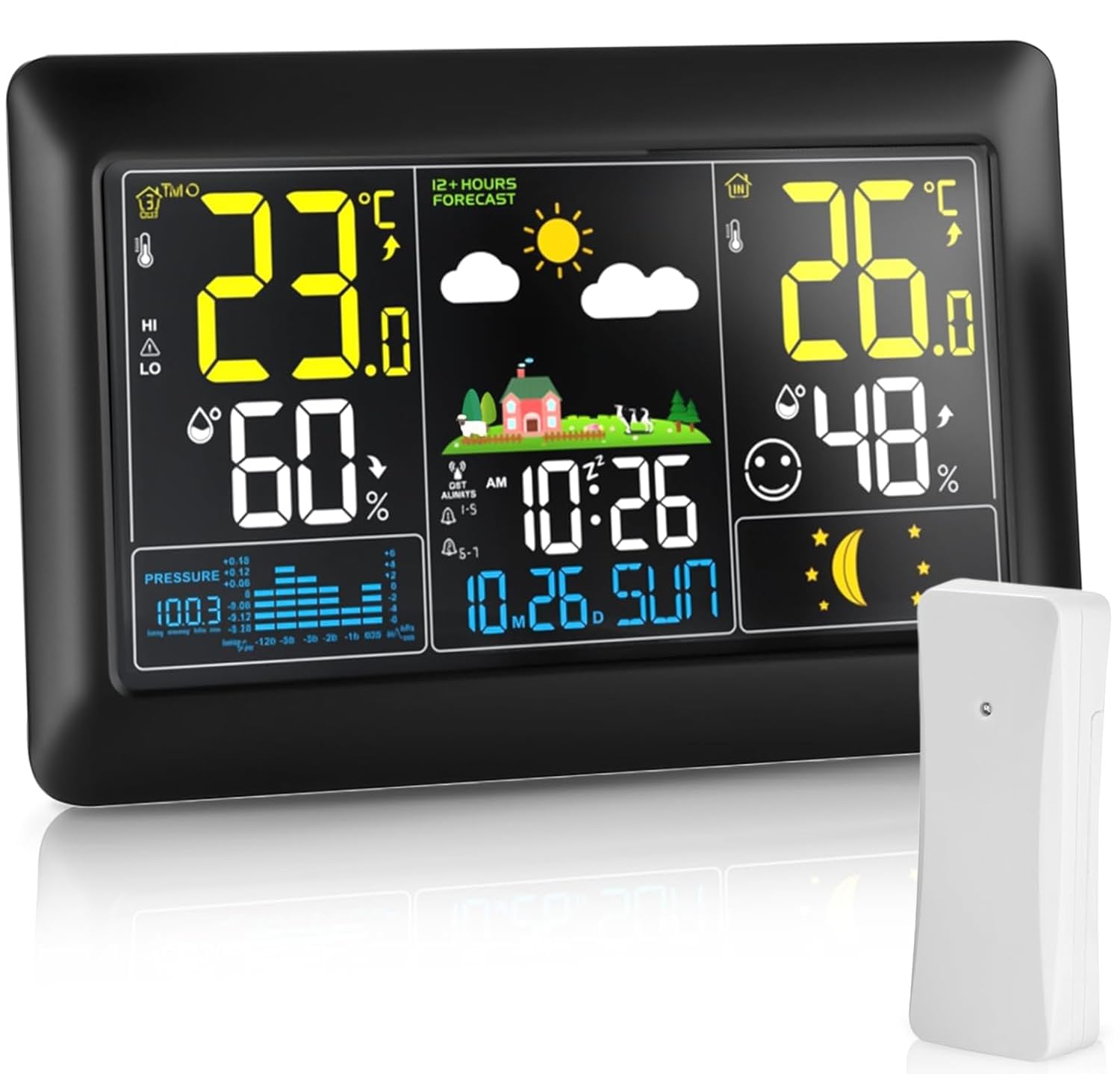 Detalle de Wetterstation 2025 Funk mit 7,5" VA-Display