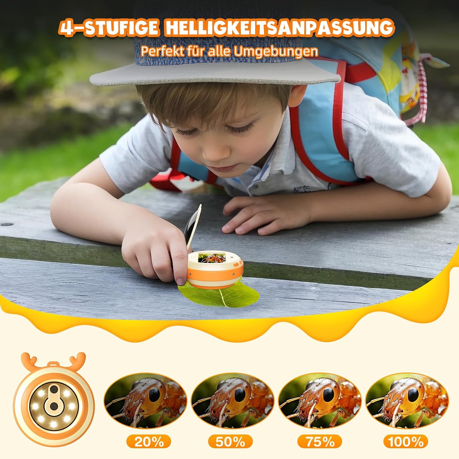Detalle 2 de Leipan 2-in-1 Mikroskop 500× für Kinder