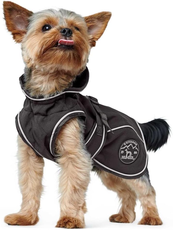 Thumbnail 3 de HUNTER Hundemantel UPPSALA SOFTSHELL (schwarz) – wasser- & winddicht mit Fleece-Innenfutter