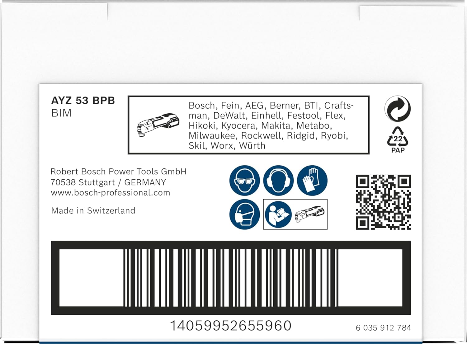 Detalle 2 de Bosch Lame pour outil multifonctions PRO Multi Material AYZ 53 BPB (Starlock) – largeur 53 mm