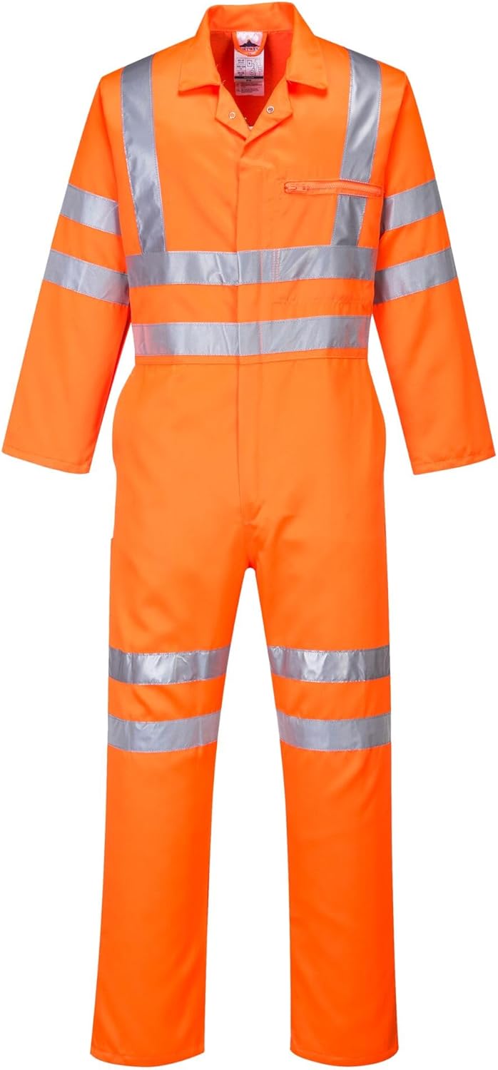 Portwest RT42 Tuta intera alta visibilità in poly-cotton arancione, taglia S