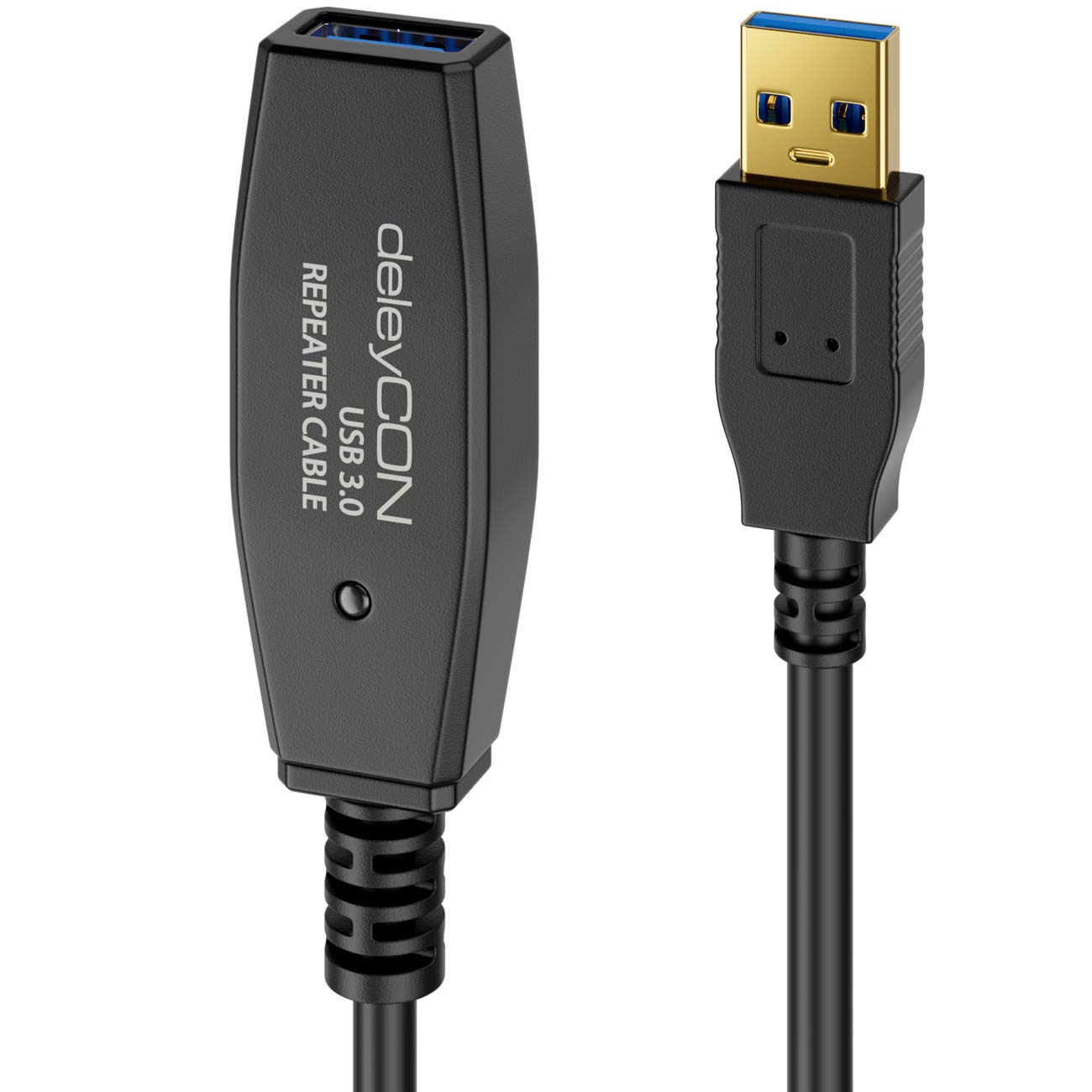 Detalle 2 de deleyCON 5m Aktives USB 3.0 Kabel MK4197 – USB 3.0 Repeater Verlängerung