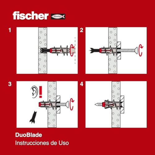 Thumbnail 4 de fischer DuoBlade tacos autoperforantes 20 uds 📷