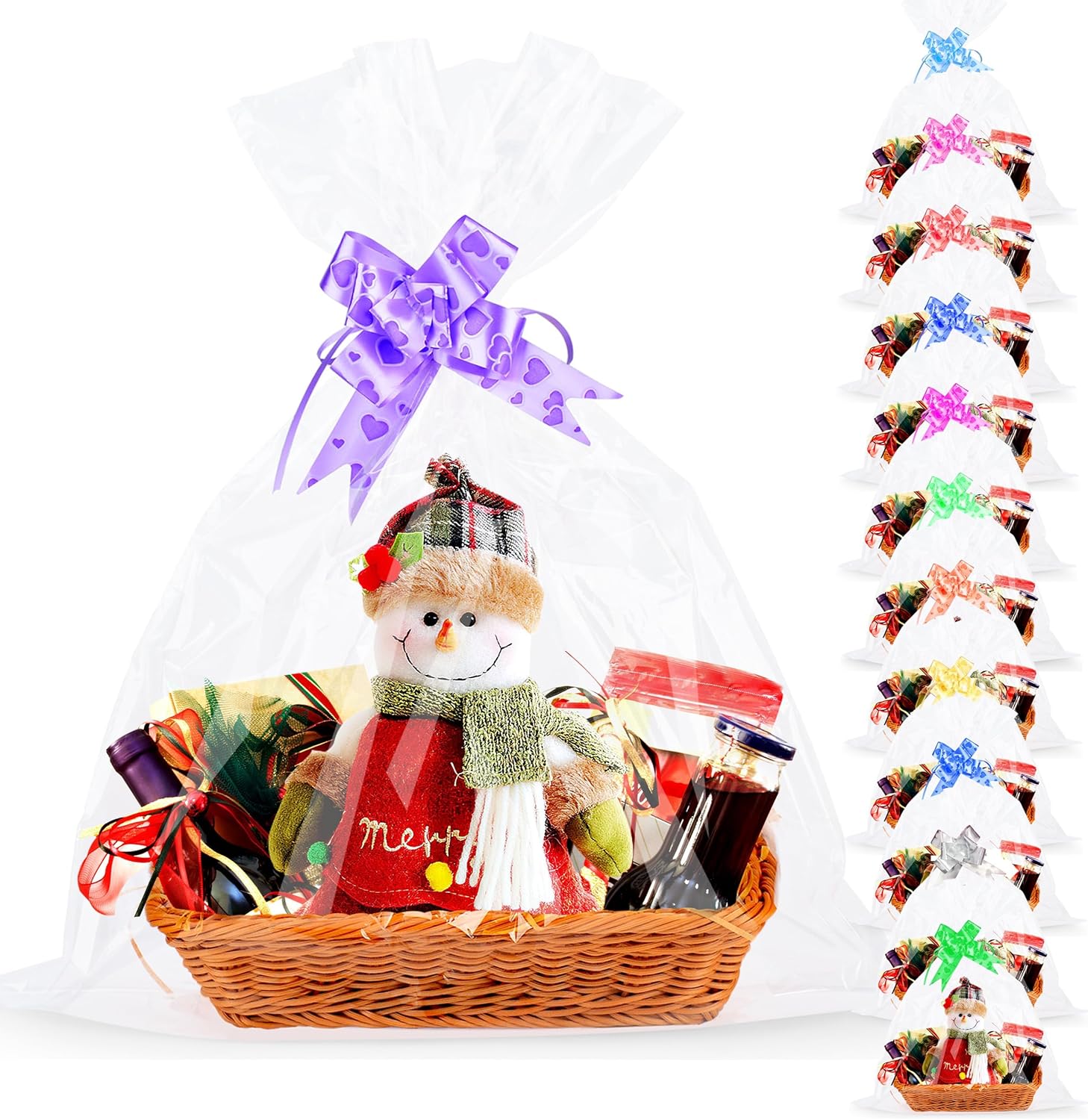 AGOBUHE 12Pcs Large Cellophane Bags