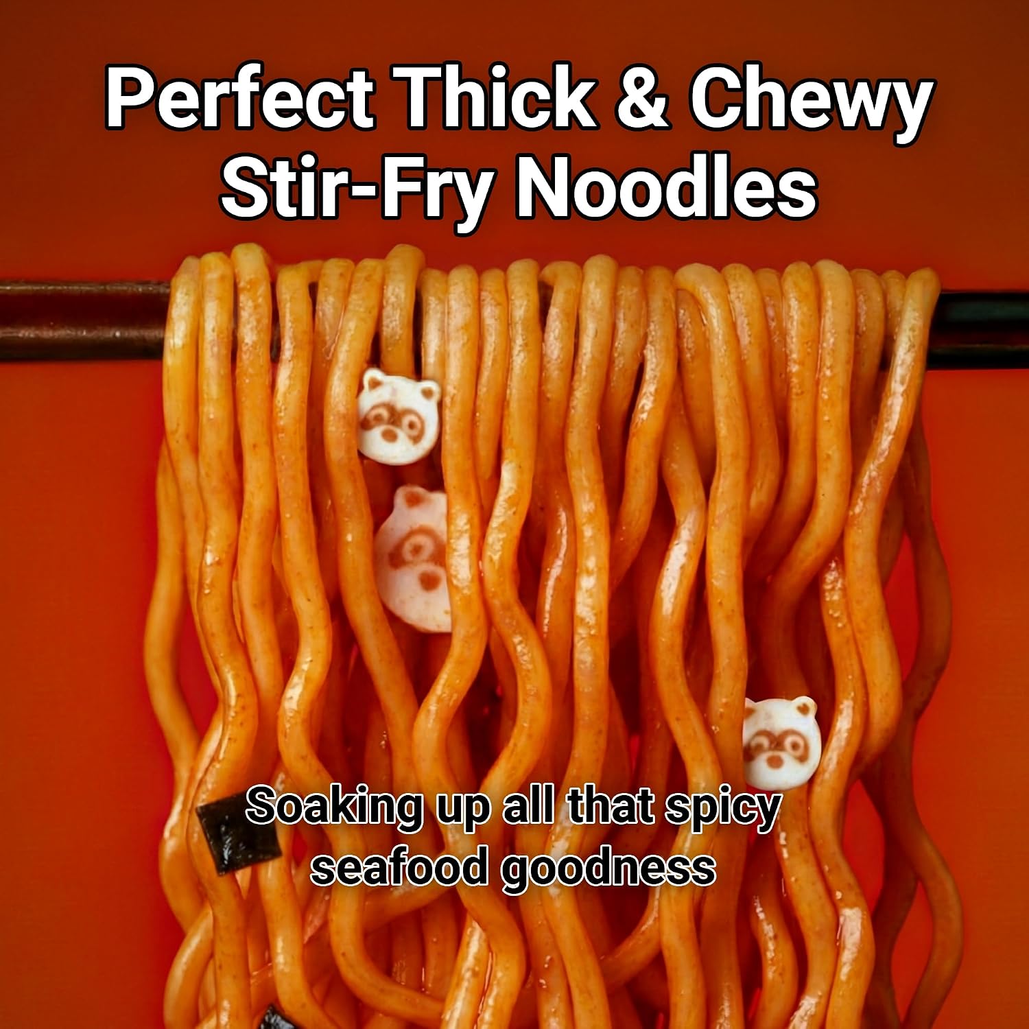 Detalle 2 de Nongshim Neoguri Stir-Fry Korean Ramen Noodles, 4-Pack, Spicy Seafood