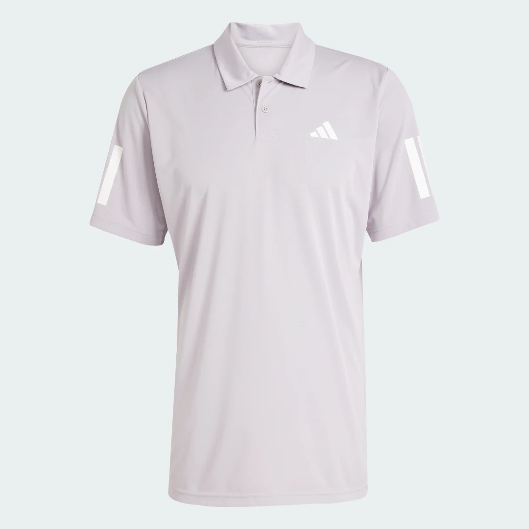 Detalle de Polo Club Tennis 3 bandas de Adidas – Gris