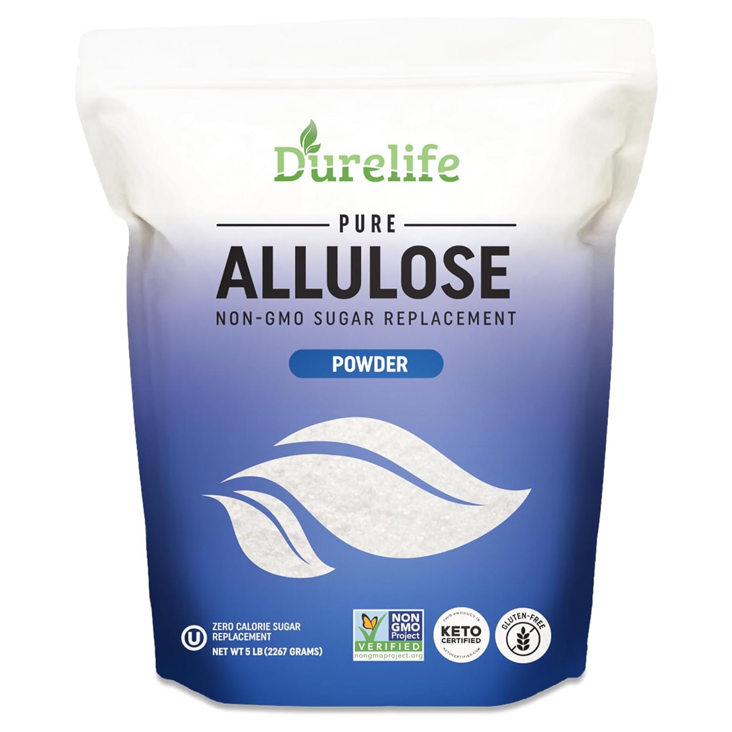 Detalle de DureLife DLA-5lbFBA Powdered Allulose Sweetener, 5 lbs, No Erythritol