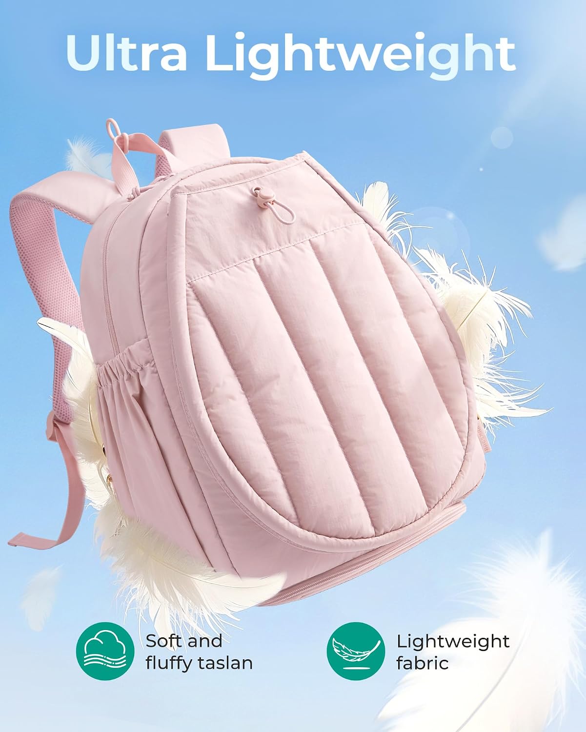 Detalle 2 de BAGSMART Tennis Backpack in Quilted Taslan