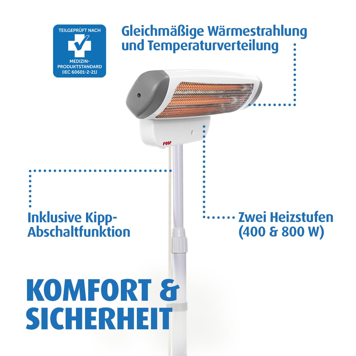 Thumbnail 5 de Reer FeelWell 2in1 Wickeltischstrahler 2 Heizstufen