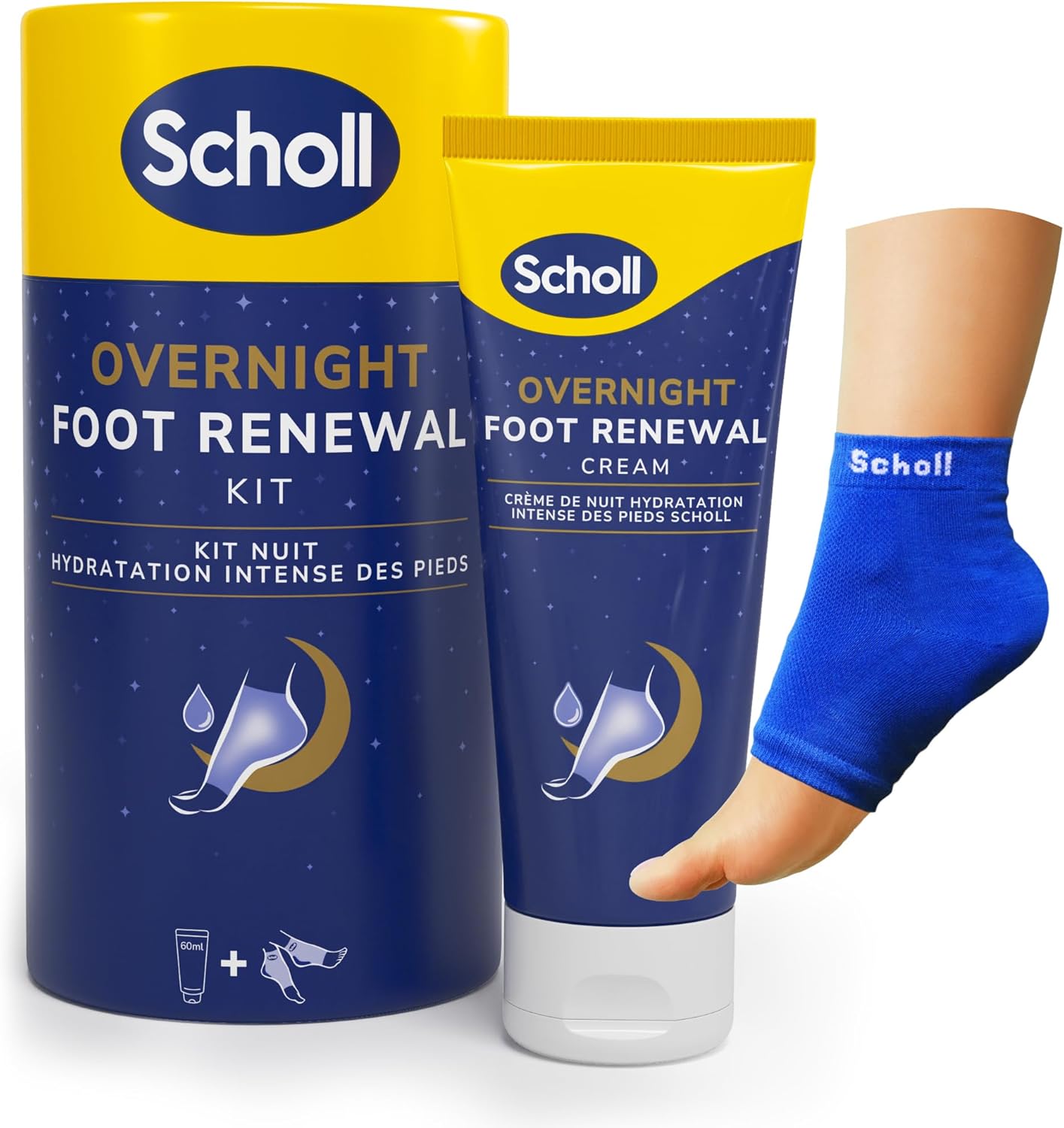 Scholl Overnight Foot Renewal Kit crema piedi 5% urea per talloni 💅