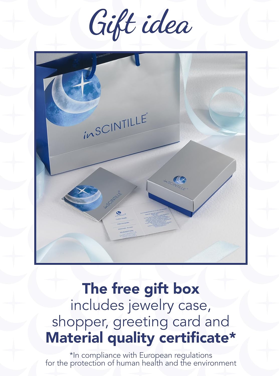 Detalle de inSCINTILLE Collier en Acier Inoxydable avec Pendentif Bébé – Intemporel et ajustable