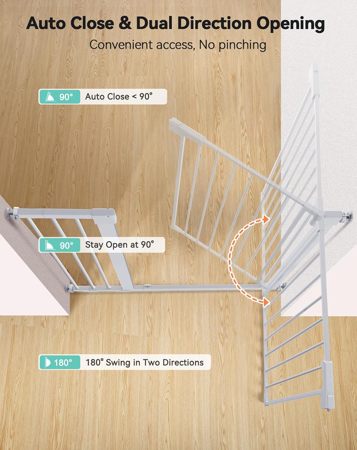Detalle 2 de COMOMY Sicherheitsgitter 91,5 cm für Treppe