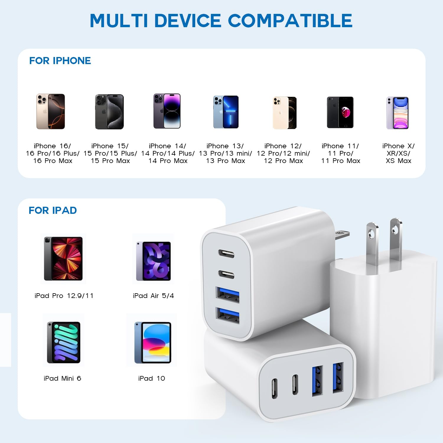 Thumbnail 1 de Apple iPhone 17 35W 4-Port Charger Pack