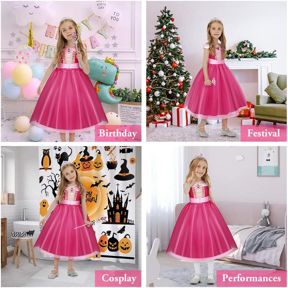 Thumbnail 6 de URAQT Princess Sleeping Beauty Dress 3-8 Y