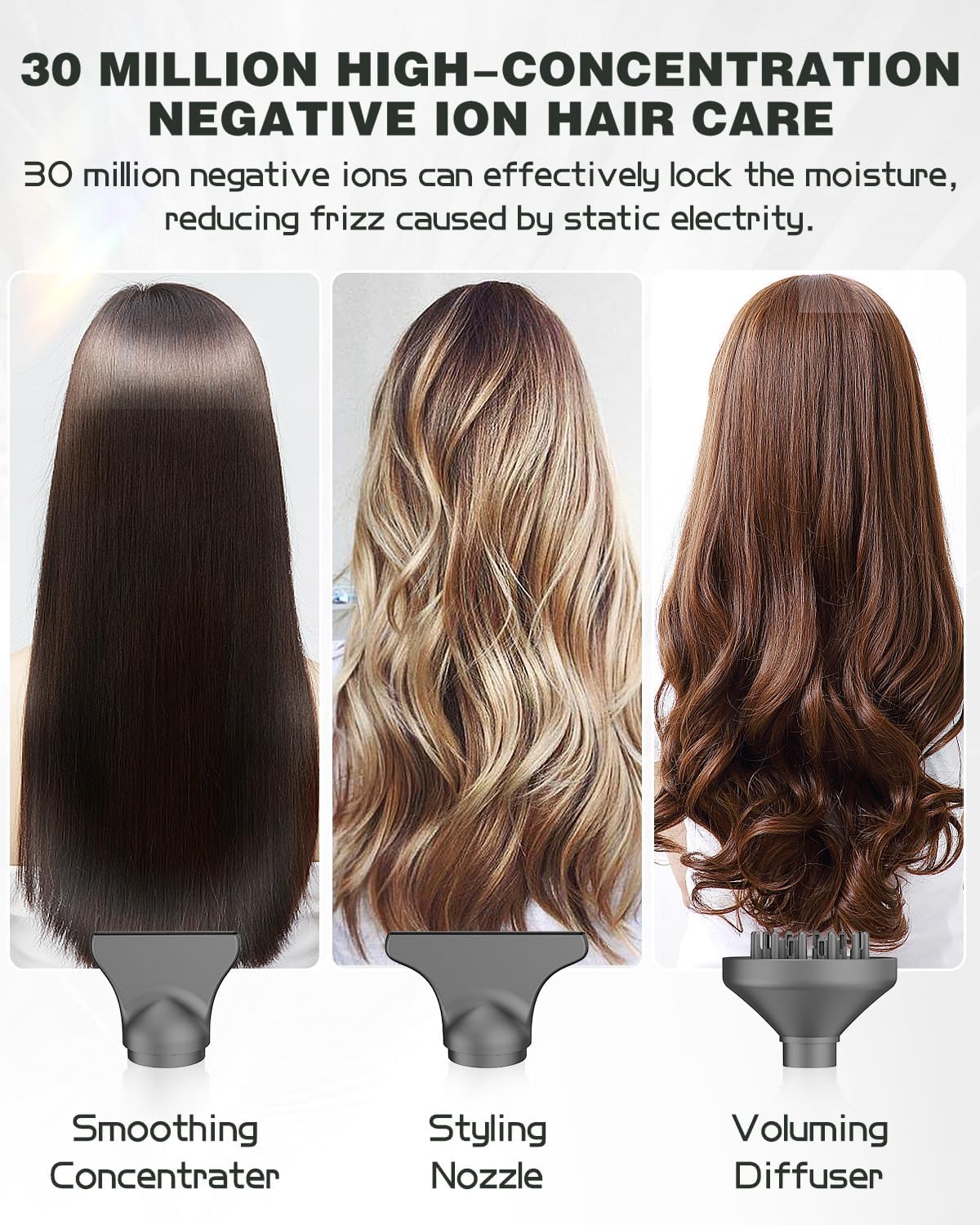 Detalle de Slopehill Professional Ionic Hair Dryer: High-Speed, Lightweight Salon-Grade Drying