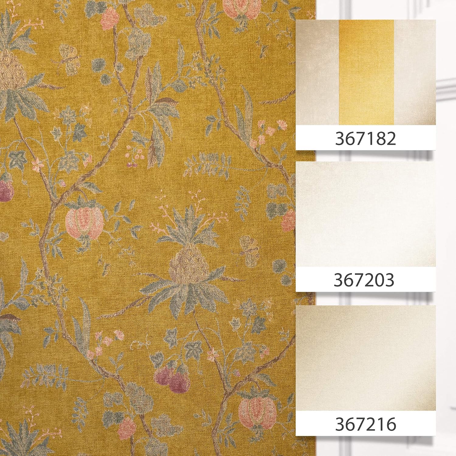 Thumbnail 10 de Livingwalls Papel Pintado Floral Amarillo y Verde