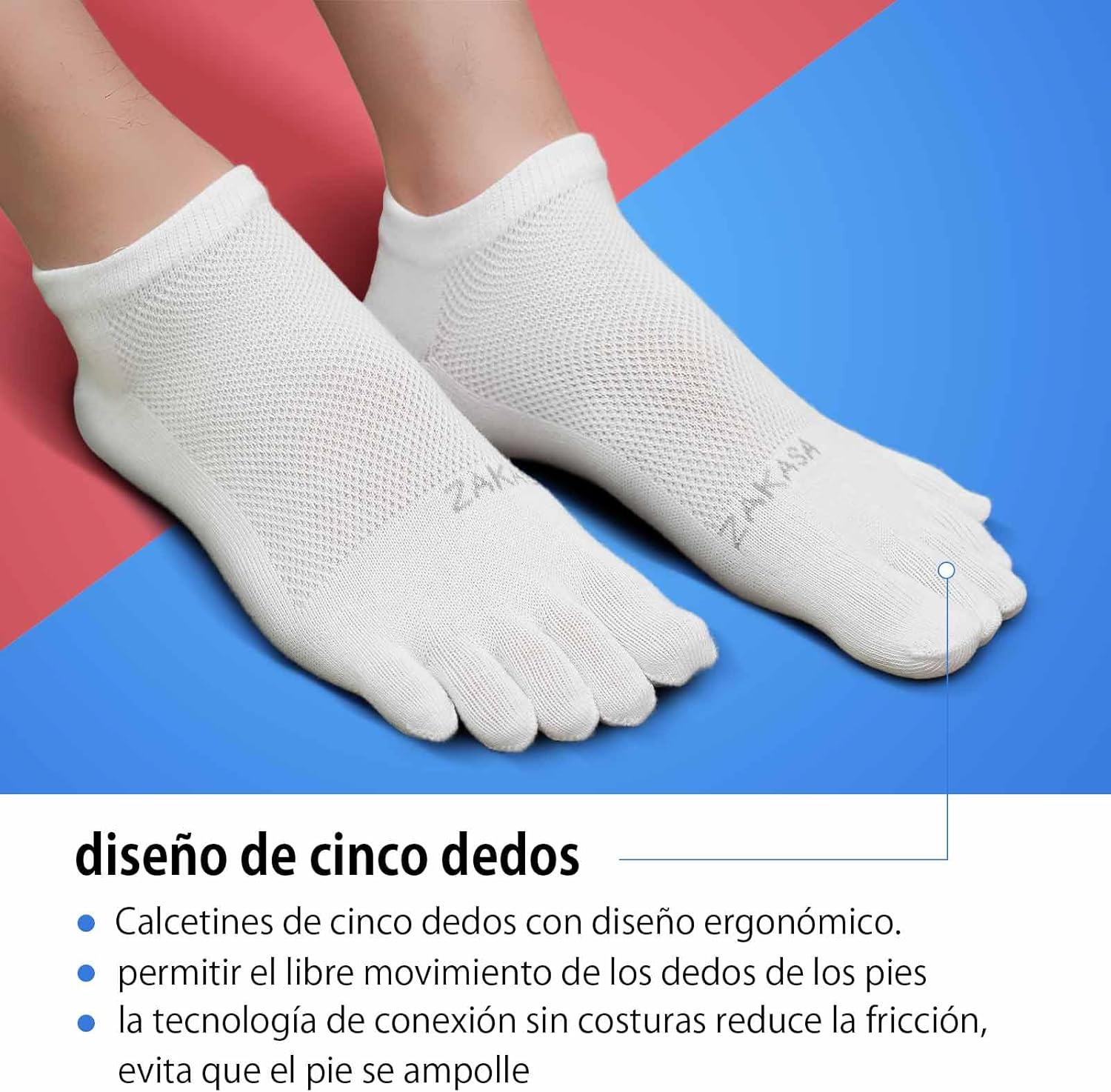 Thumbnail 3 de PUTUO Calcetines Dedos de Deporte para Hombre