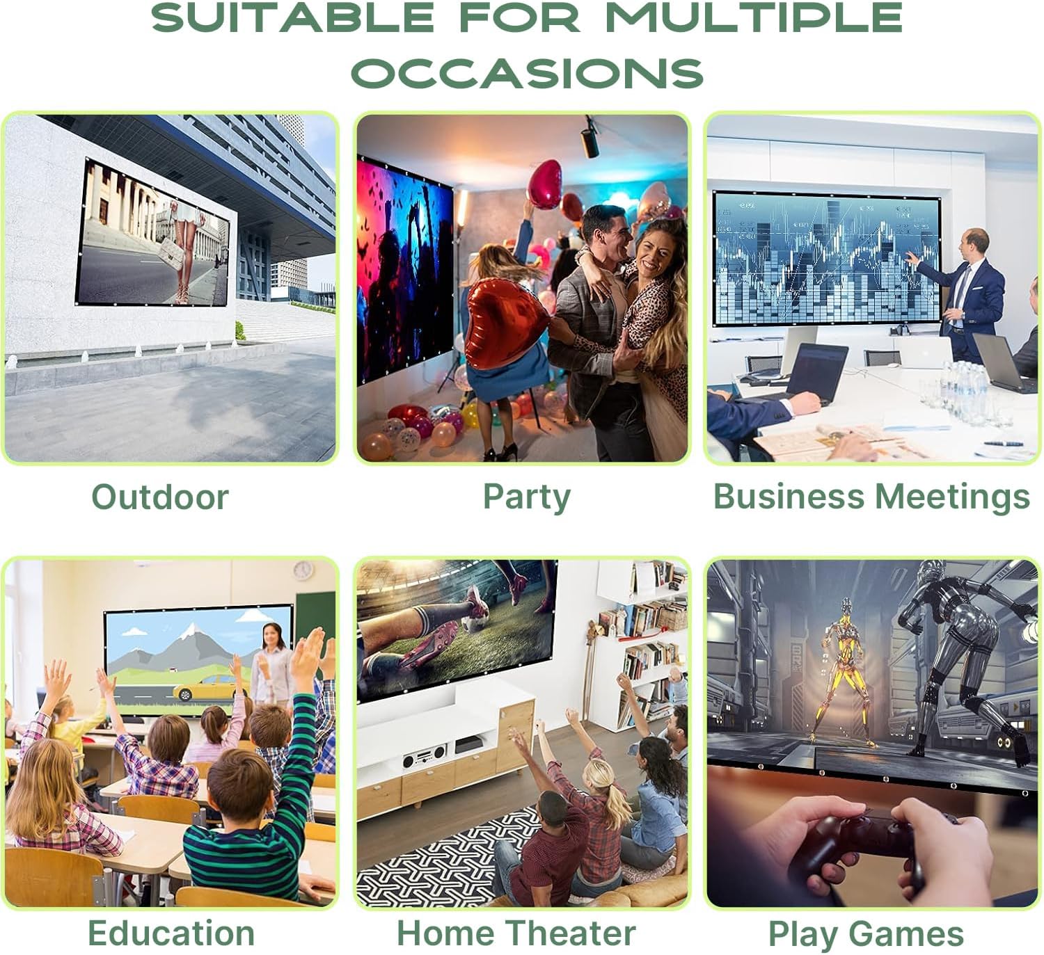Thumbnail 6 de 150-inch Projector Screen 16:9