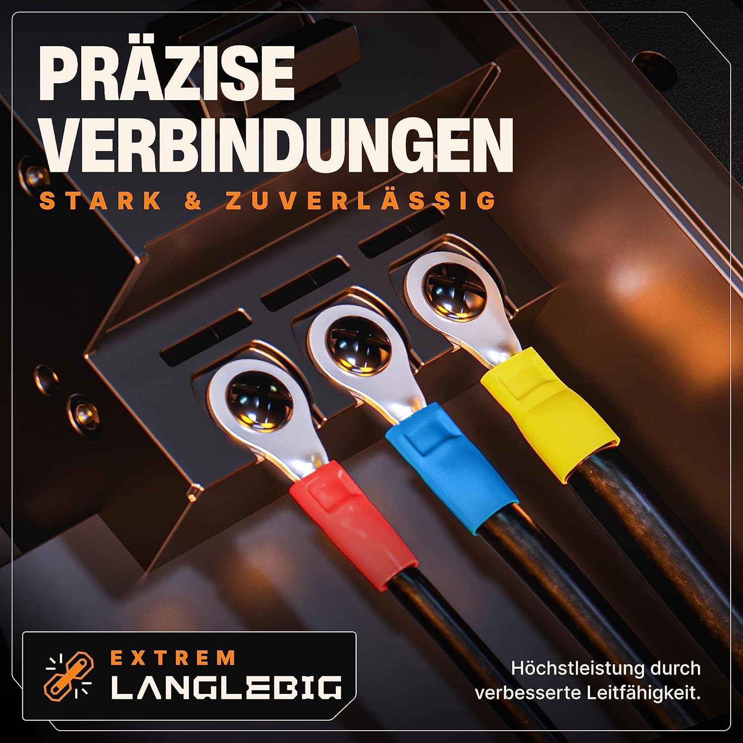 Detalle de BAURIX HEKTOR PRO Crimpzange mit 6 Wechselbacken & Abisolierzange – All-In-One Elektriker Werkzeug