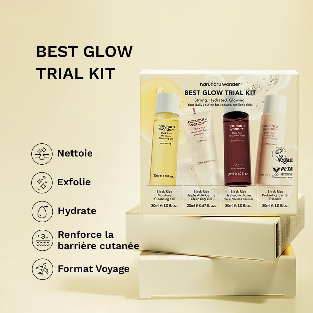 Thumbnail 1 de Haruharu Wonder Best Glow Trial Kit – Routine mini pour peau hydratée et éclatante