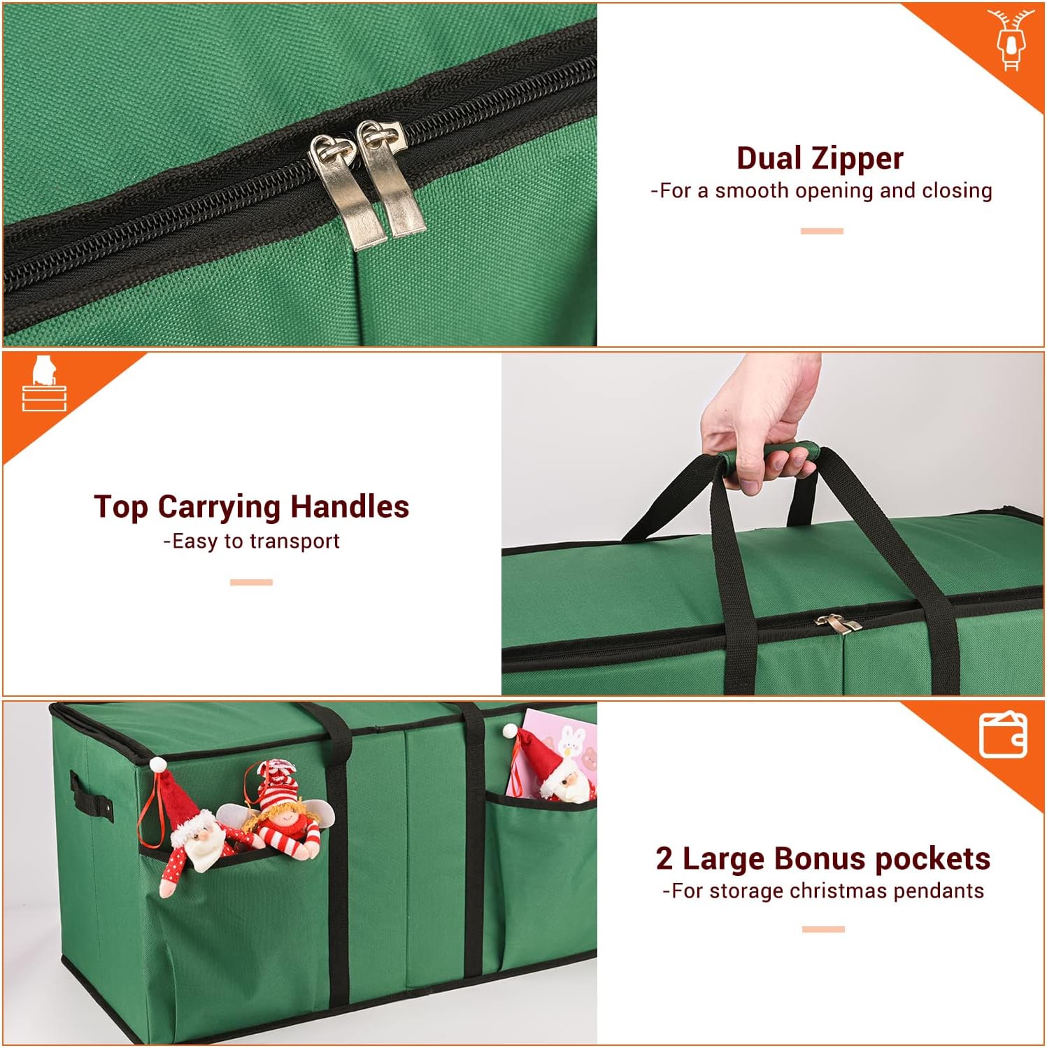 Detalle de Mrrihand Christmas Ornament Storage Box 128