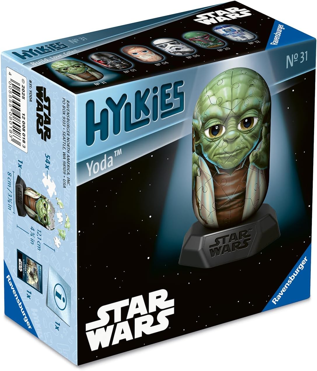 Thumbnail 6 de Ravensburger Hylkies No.31 Star Wars Yoda – Collectable 3D Jigsaw