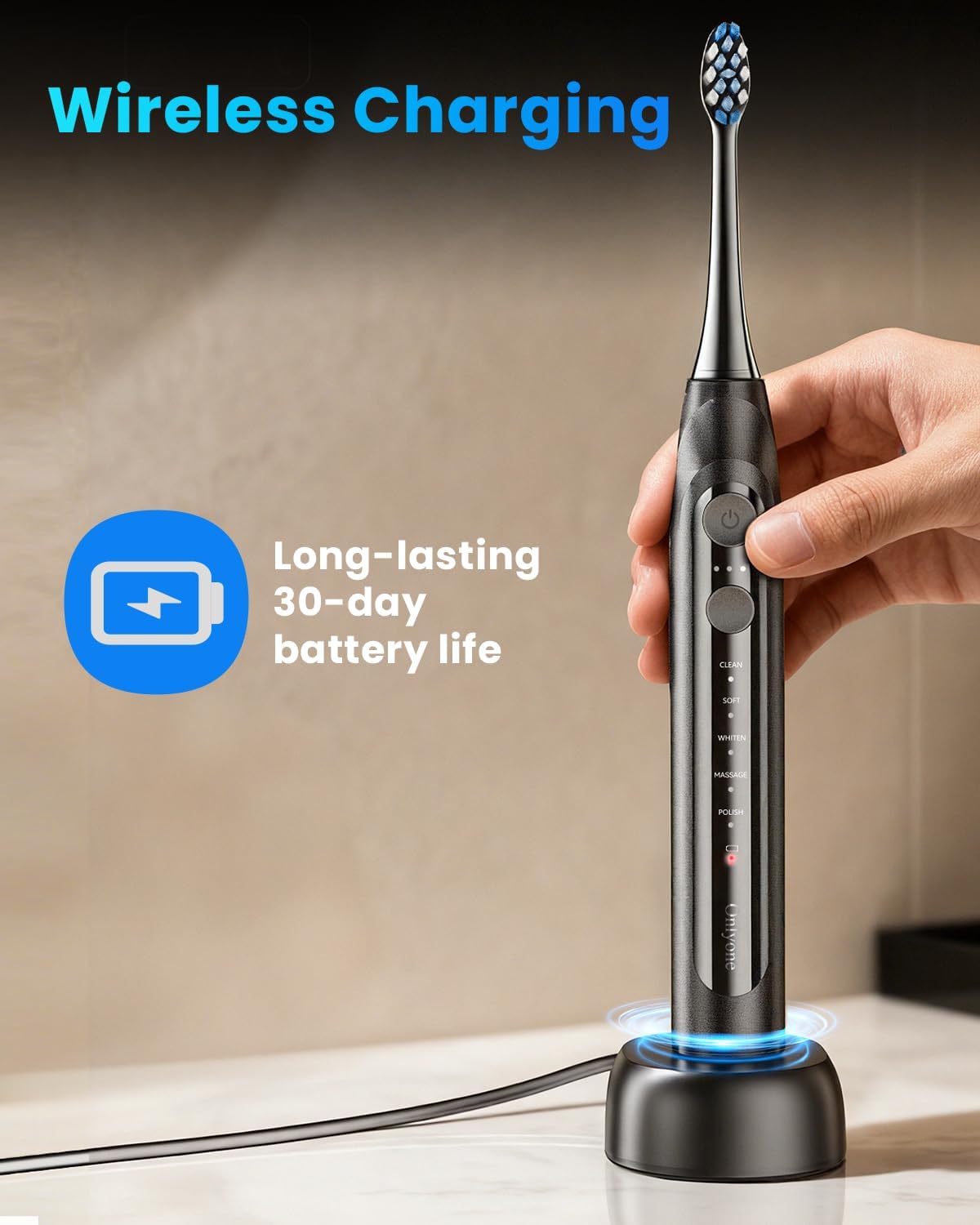 Thumbnail 4 de Onlyone Sonic Toothbrush 8 Heads 🪥