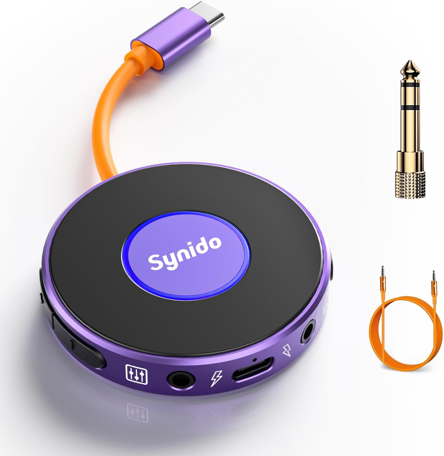 Detalle de Synido Live Dock A10 USB-C Audio Interface for Guitar and DJ Recording