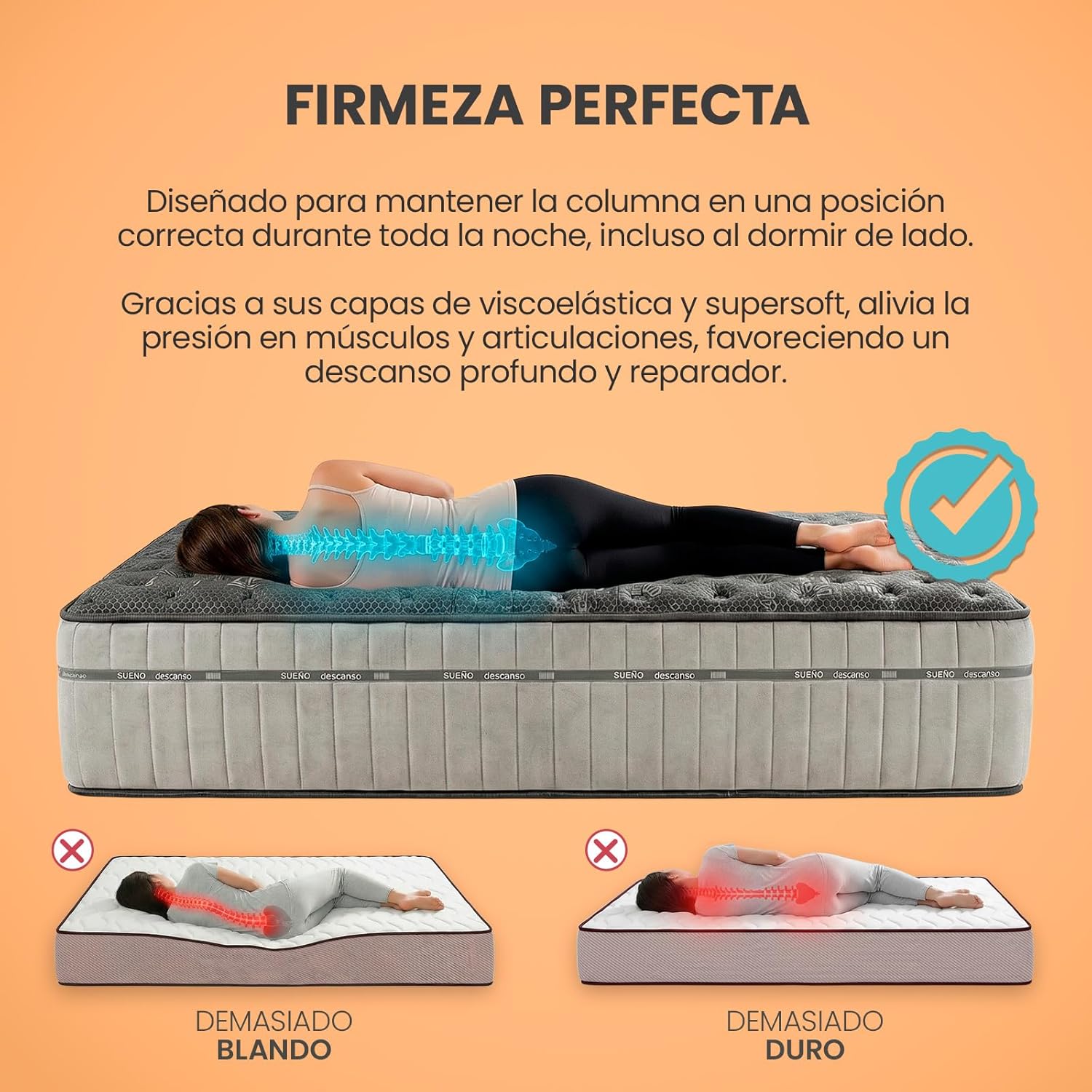 Thumbnail 5 de Homey Zenith Relax colchón viscoelástico 30 cm