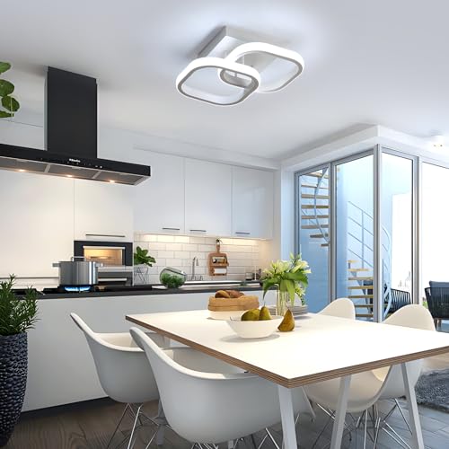 Thumbnail 5 de Osairous Plafón LED para Techo 22W 2550LM – Luz fría 6500K, diseño cuadrado moderno para dormitorio, baño y pasillo