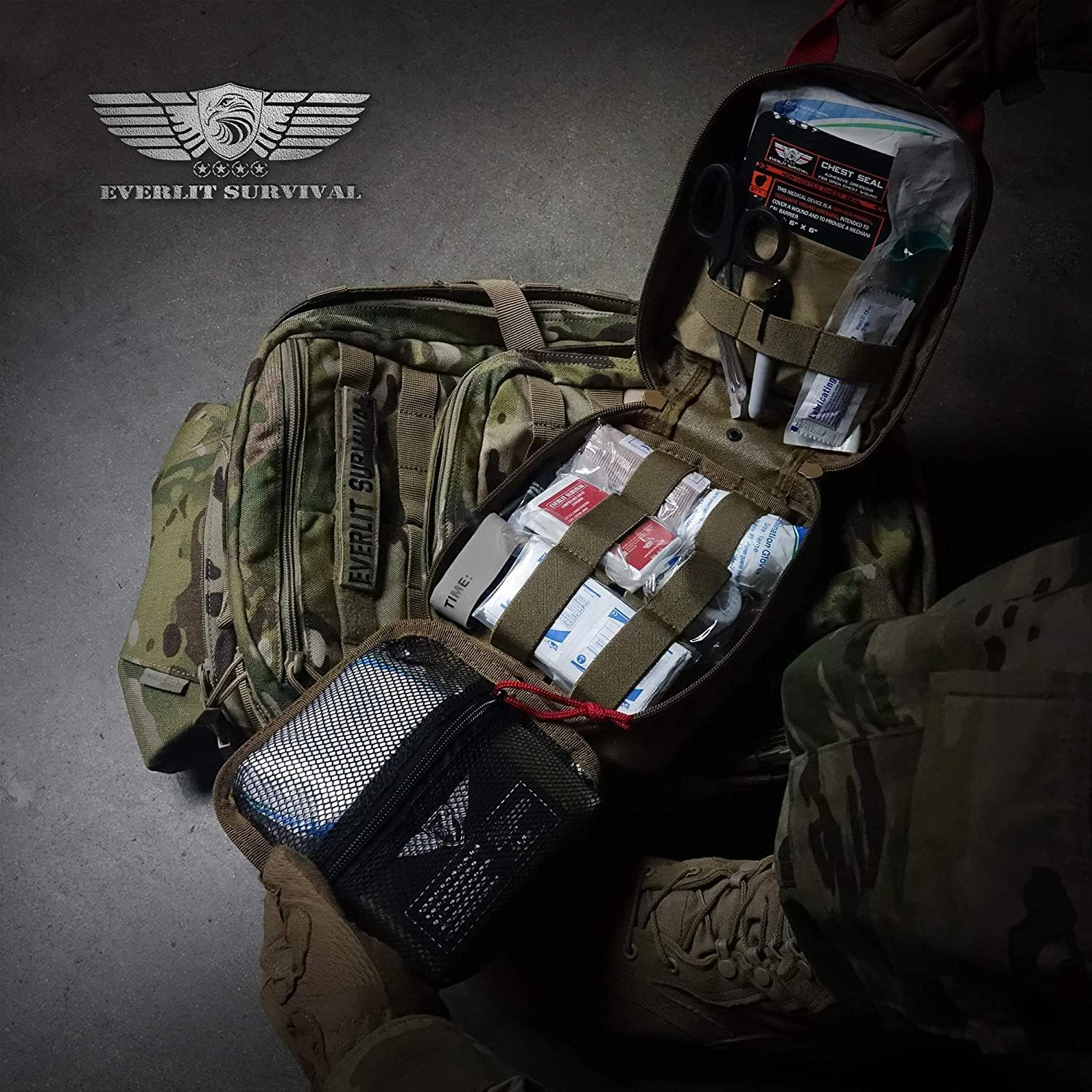 Thumbnail 4 de EVERLIT Advanced Trauma Kit, 59-Piece IFAK with CAT GEN-7 and 36-Inch Splint