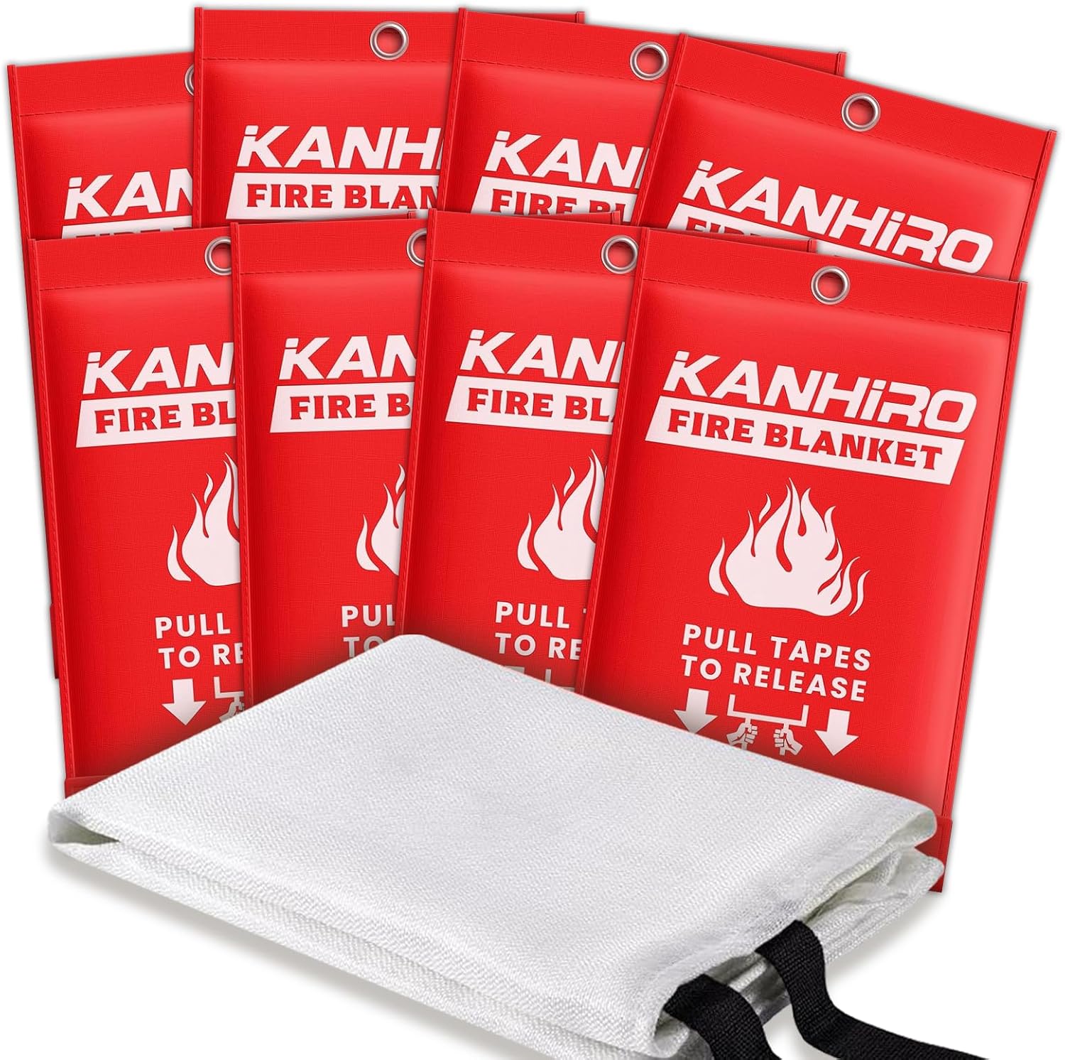 Thumbnail 6 de KANHIRO Emergency Fire Blanket 39 in × 39 in 🧯