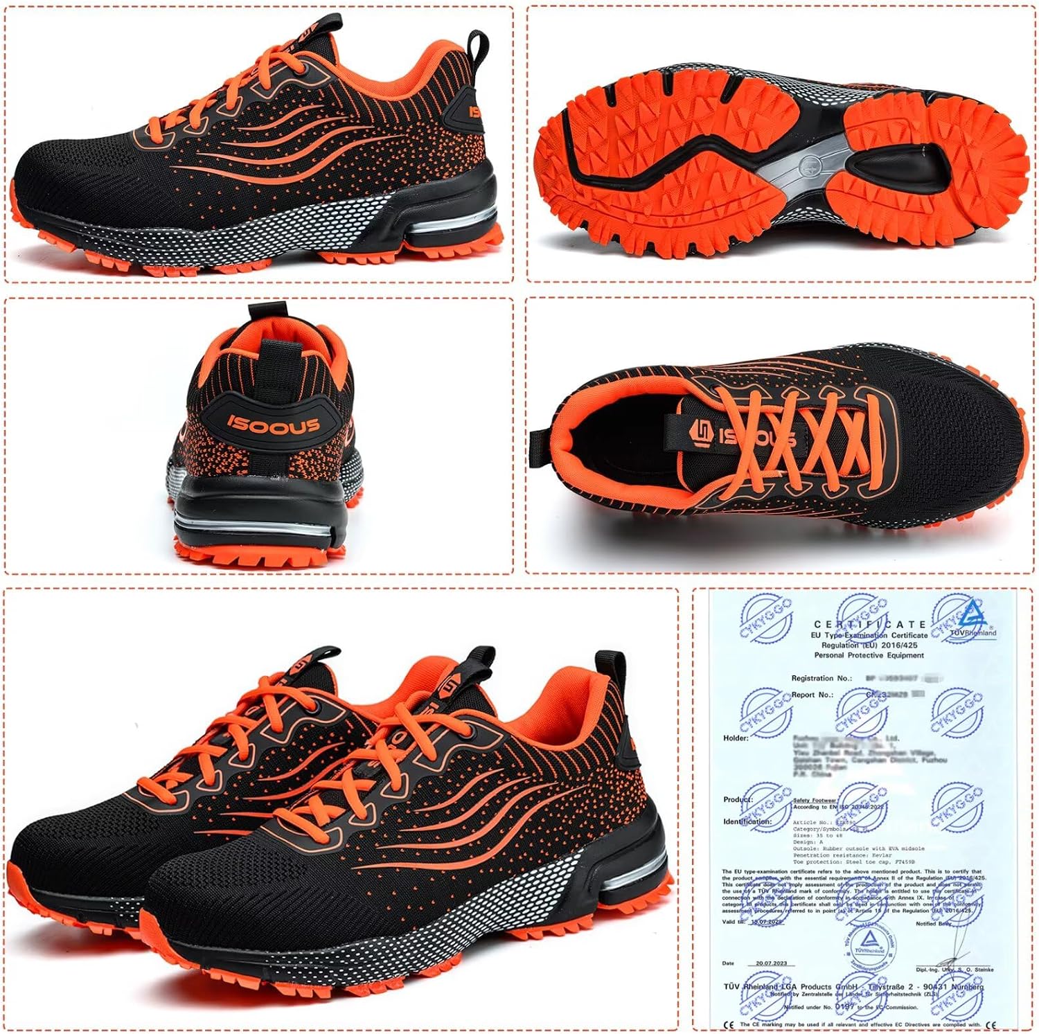 Thumbnail 5 de Scarpe Antinfortunistiche da Uomo/Donna Leggere con Punta in Acciaio – Comfort e Sicurezza sul Lavoro