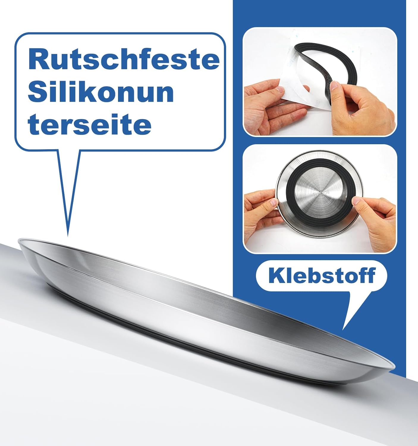 Detalle de Katzennäpfe Supet 17 cm Edelstahl